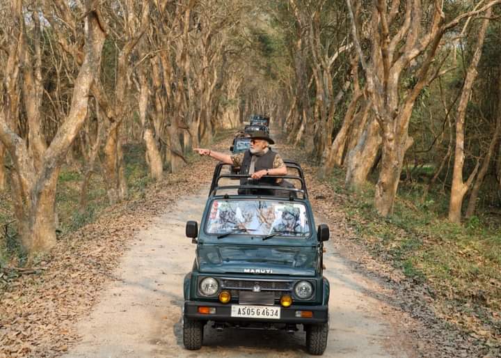 Prime Minister Narendra Modi's visit to Kaziranga